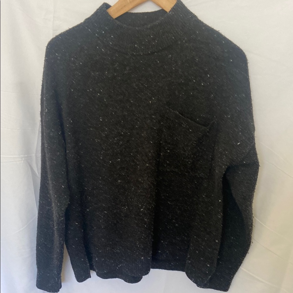 MADEWELL Donegal Gray Crew Neck Sweater with Relaxed Fit and Long Sleeves